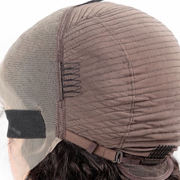 18inch silky Straight brown wigs with closure lace front - Picture 7 of 8